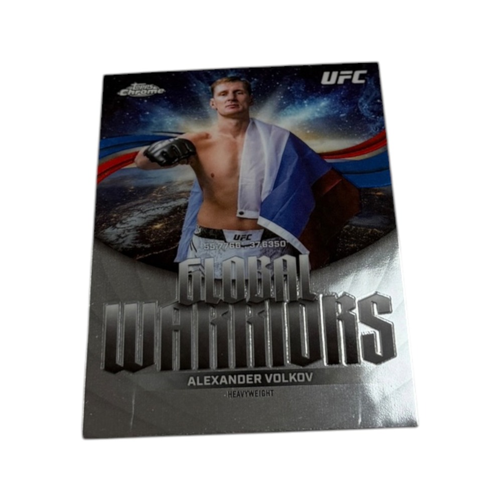 2024 Topps Chrome UFC Alexander Volkov Global Warriors Insert Card GW-7 MMA